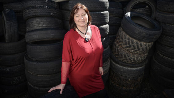 3R Tyrewise tyre recycling project manager Adele Rose